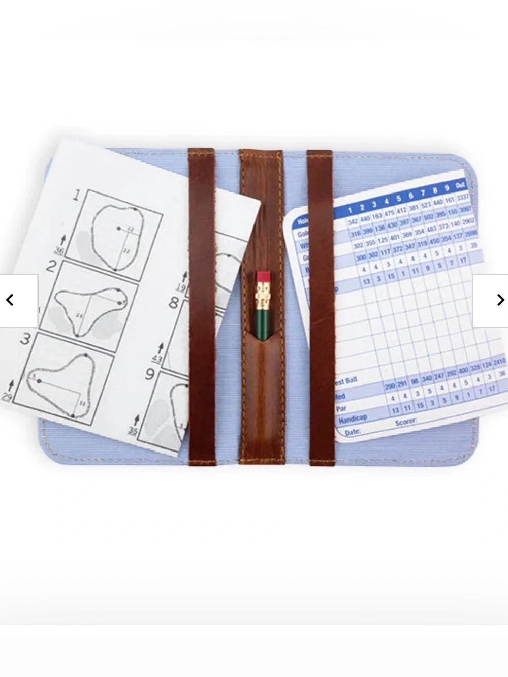 Smathers & Branson Needlepoint Golf Club Scorecard Holder NWT with monogram HWJ